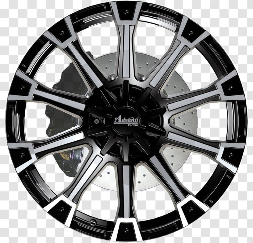Alloy Wheel Tire Cecytem Autofelge Spoke - Black And White - Shine Gold Transparent PNG