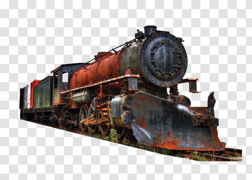 Train Railroad Car Rail Transport Track Steam Locomotive - Red Driving Transparent PNG