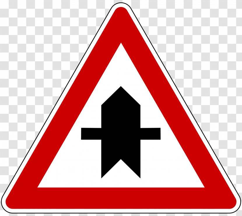 Priority Signs Road In Singapore Traffic Sign - Area Transparent PNG