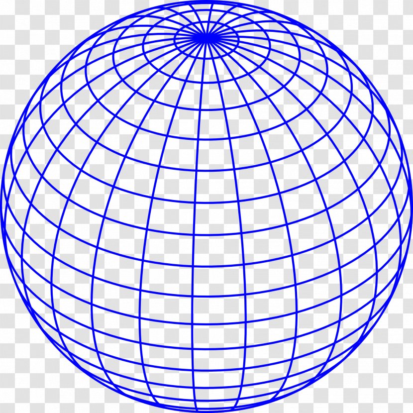 Globe Grid World Map Meridian - Sphere Transparent PNG