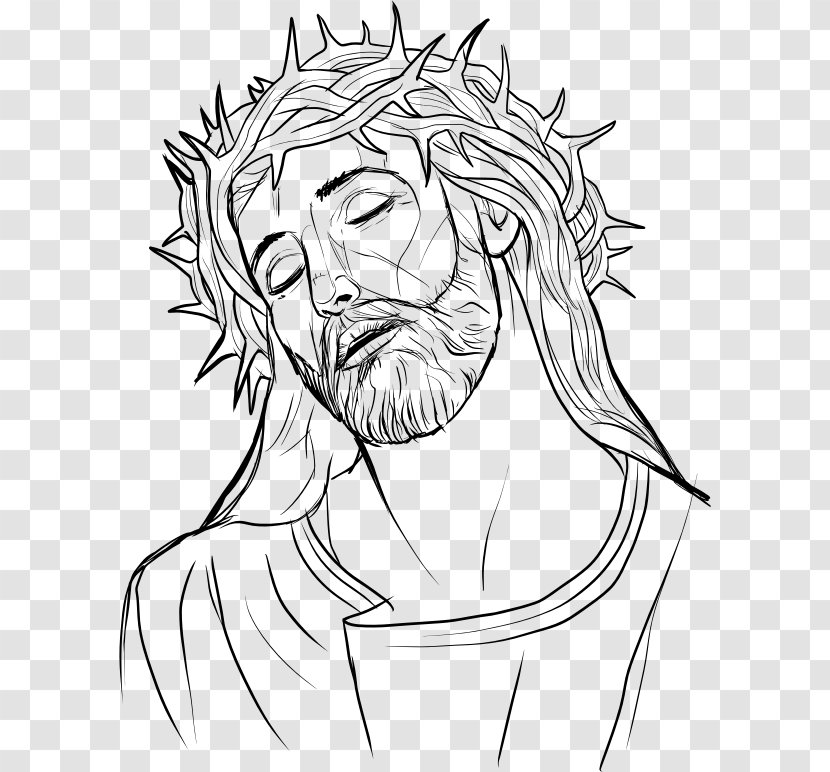 Crown Of Thorns Christianity Drawing Clip Art - Face Transparent PNG
