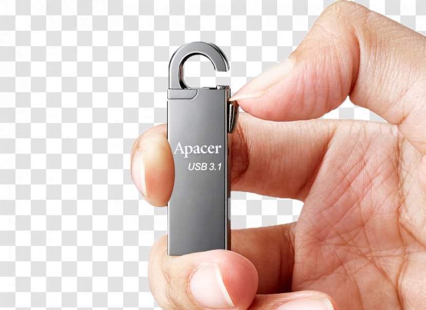 USB Flash Drives Apacer Computer Hardware Headset - Technology Transparent PNG