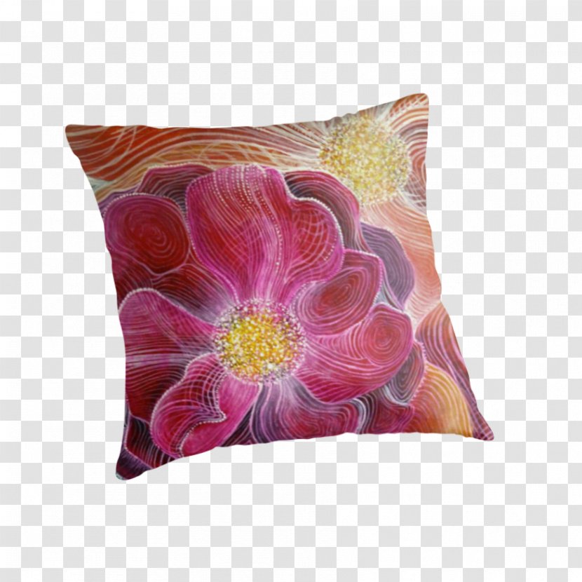 Cushion Throw Pillows Petal - Abstract Flowers Transparent PNG