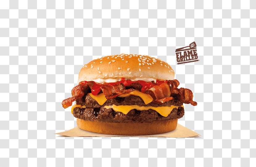 Hamburger Bacon Whopper Cheeseburger Burger King - Breakfast Sandwich Transparent PNG