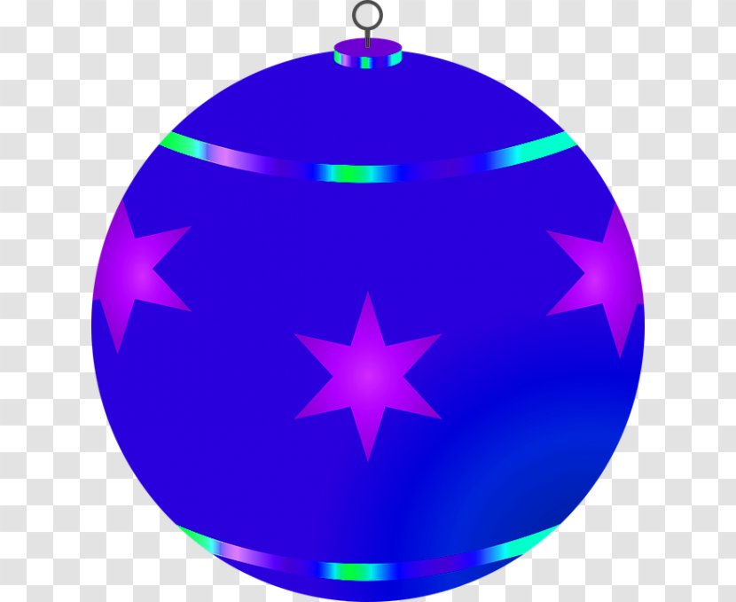 Christmas Tree Ornament Star Of Bethlehem Bombka - Electric Blue - Neon Transparent PNG