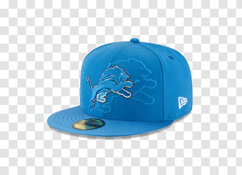Detroit Lions NFL 59Fifty New Era Cap Company Hat - Turquoise Transparent PNG