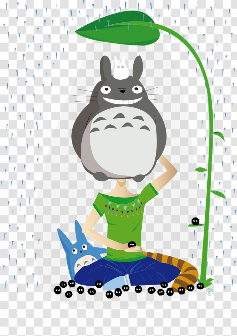 Vertebrate Cartoon Clip Art - Fictional Character - Totoro Transparent PNG