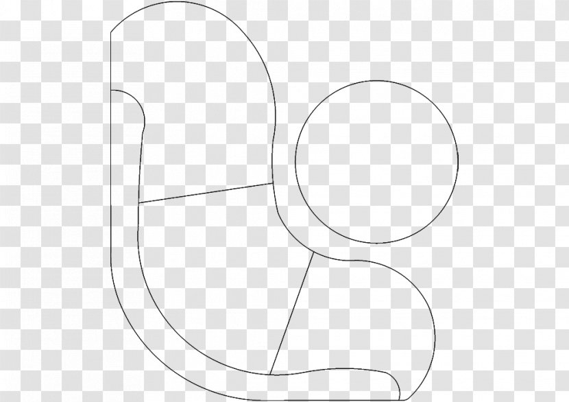 Drawing Monochrome /m/02csf Arm - White - Plan View Transparent PNG