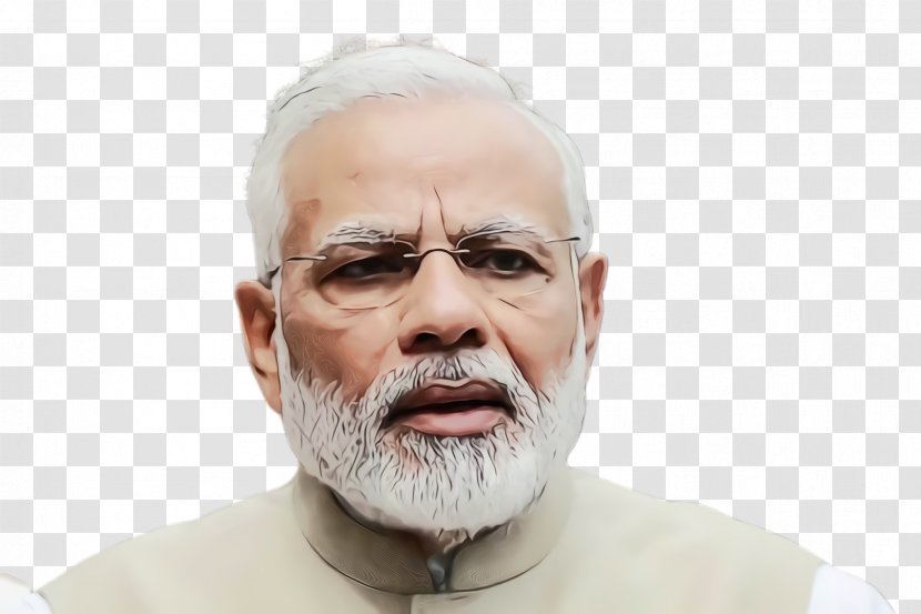 Modi Cartoon - Moustache - Smile Elder Transparent PNG