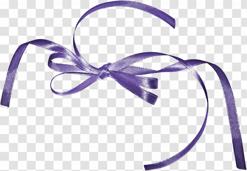 Ribbon Purple Shoelace Knot Violet Transparent PNG