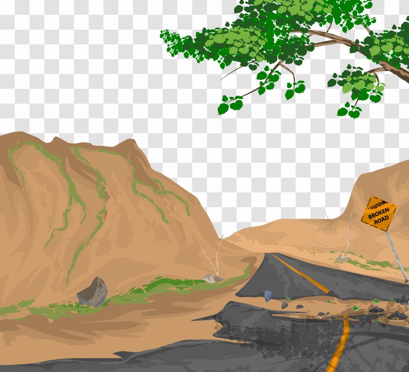 Euclidean Vector Road - Geology Transparent PNG