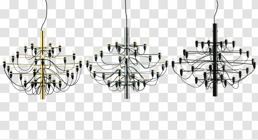 Flos 2097 50 Chandelier Light Fixture 2097/30 Pendant Black - Furniture - Lamp Transparent PNG