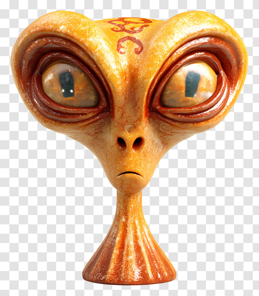 Alien Head - Alien Head With Large Eyes Transparent PNG