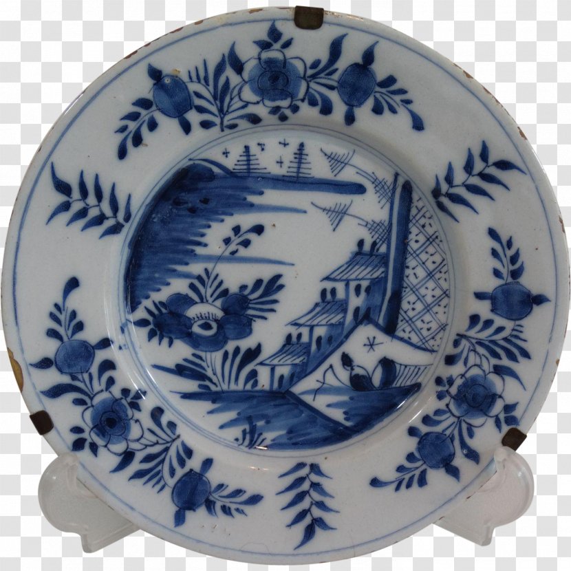 Tableware Ceramic Porcelain Plate Blue And White Pottery - Serveware - Chinoiserie Transparent PNG