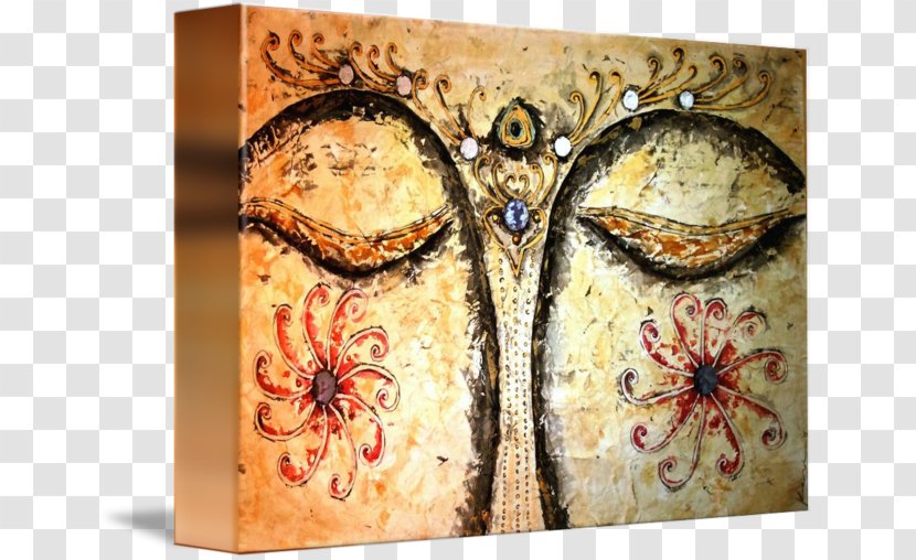 Butterfly Canvas Print Art Watercolor Painting - Wall - Golden Buddha Transparent PNG
