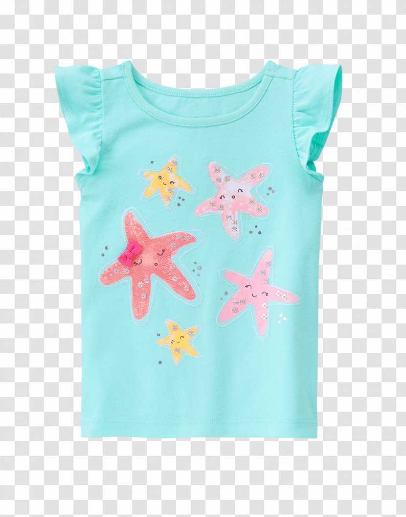 T-shirt Clothing Gymboree Sleeve Infant - Flower - Starfish Transparent PNG