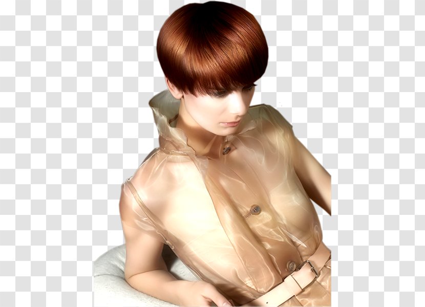 Hairstyle Bangs Layered Hair Long Coloring - Frame - Watercolor Transparent PNG