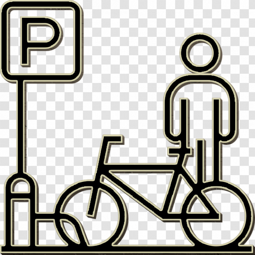 Bicycle Parking Icon City Elements Icon Urban Icon Transparent PNG