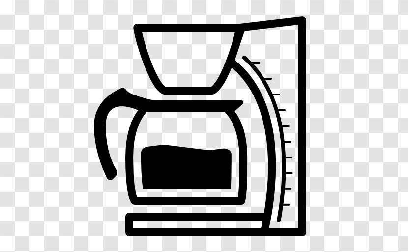 Coffeemaker Espresso Cafe Moka Pot - Black And White - Icons Set Transparent PNG