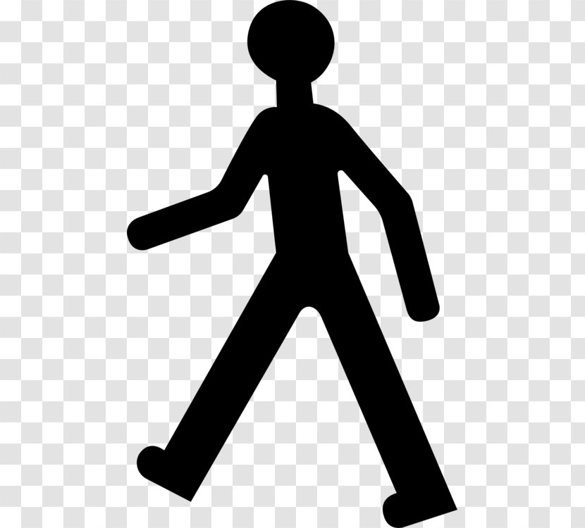 Vector Graphics Clip Art Silhouette Pedestrian - Drawing - Person Walking Transparent Transparent PNG