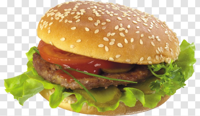 Hamburger Cheeseburger Veggie Burger Fast Food Hot Dog Transparent PNG