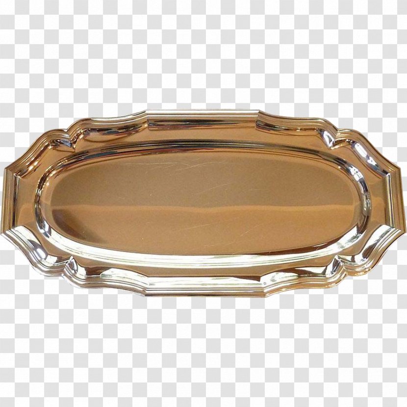Brass Platter Tray Silver Metal - Plate Transparent PNG