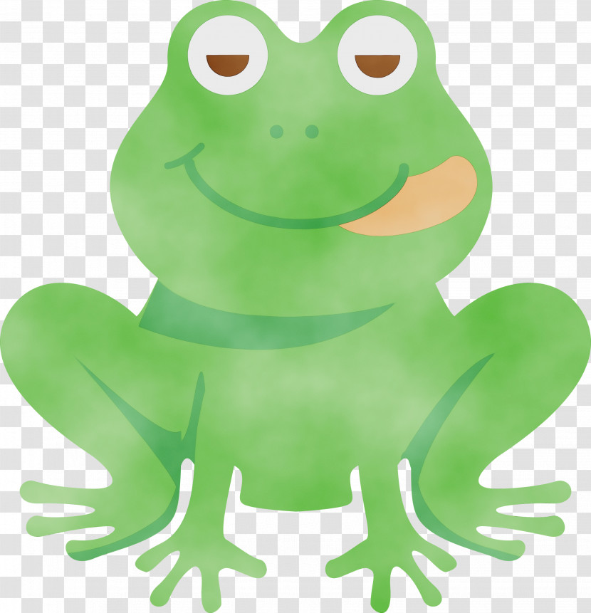 True Frog Frogs Cartoon Tree Frog Green Transparent PNG