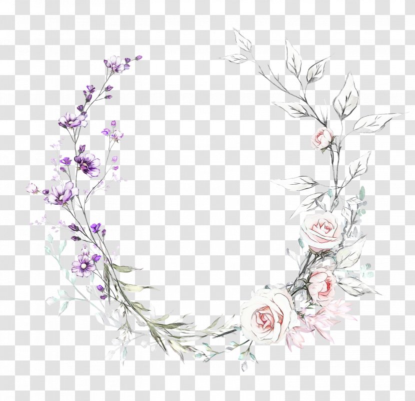 Oil Painting Flower - Lilac - Twig Branch Transparent PNG