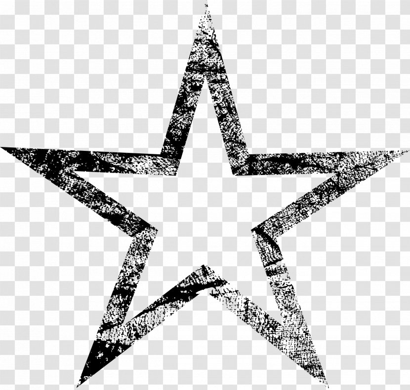 Star Grunge - Cartoon - 5 Stars Transparent PNG