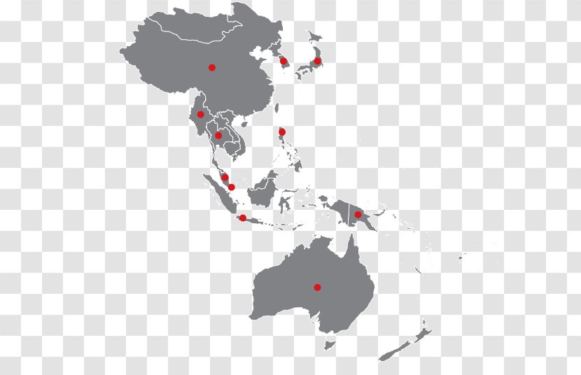 Asia-Pacific Broadcasting Union Southeast Asia South Organization - Map - East Transparent PNG