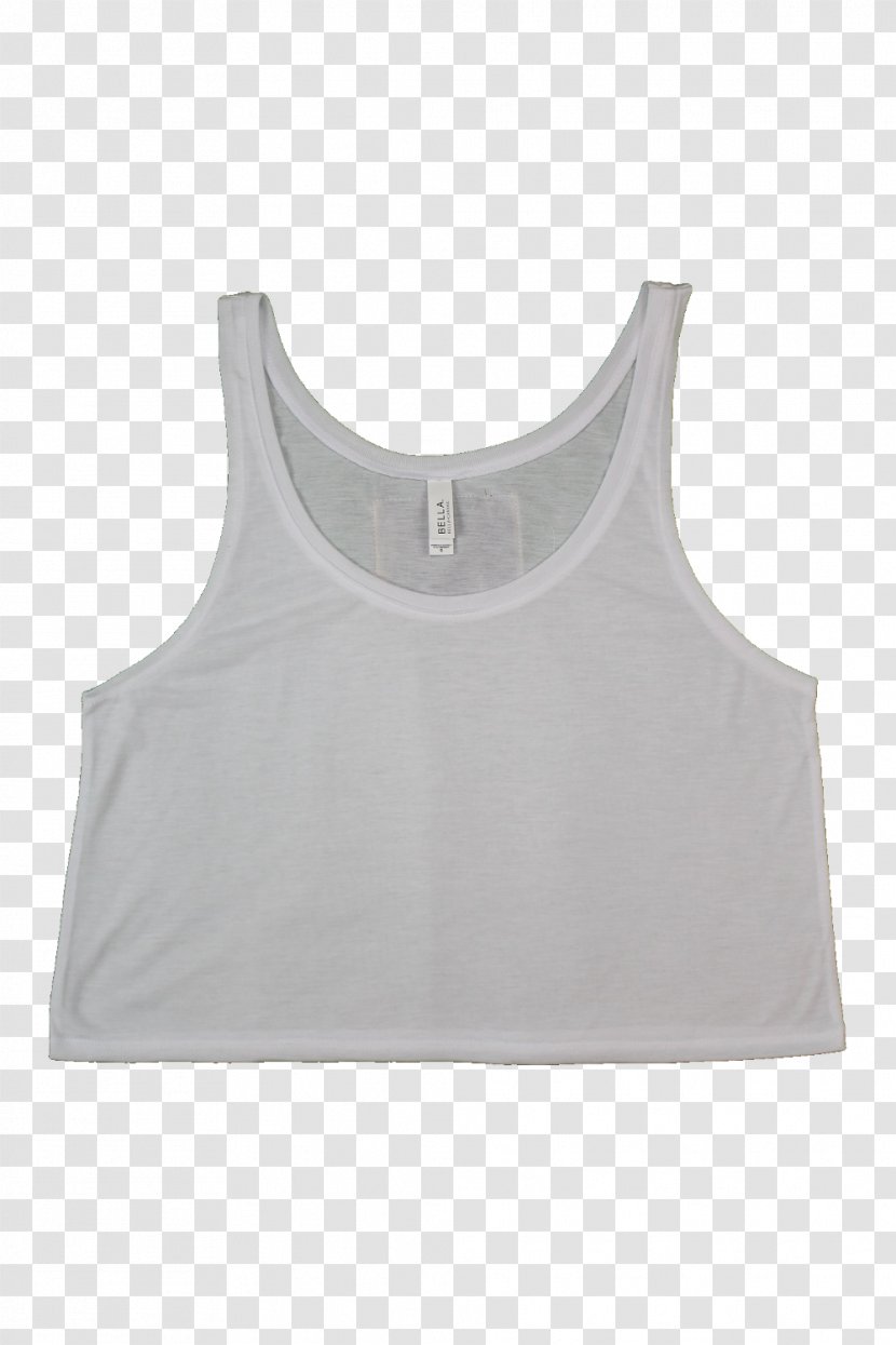 Gilets Sleeveless Shirt Neck - Sleeve - White Tank Top Transparent PNG