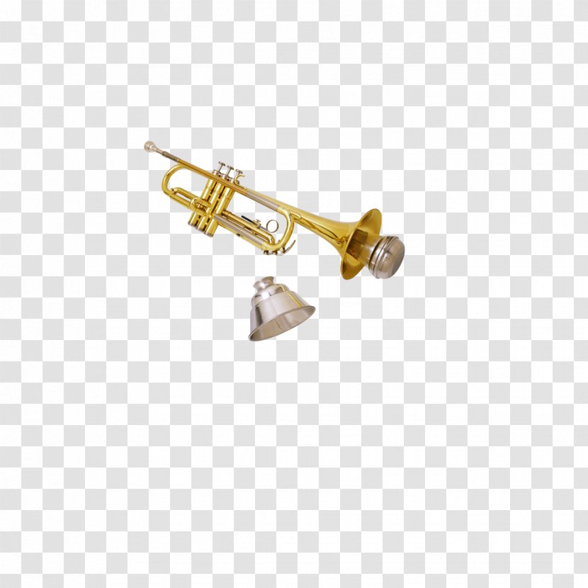 Trumpet Mute Brass Instrument Musical Saxophone - Watercolor - Trombone Bell Transparent PNG