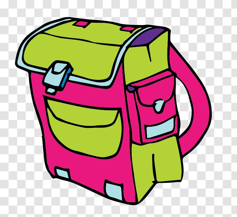 Bag Backpack Clip Art - Yellow - School Bags Cliparts Transparent PNG