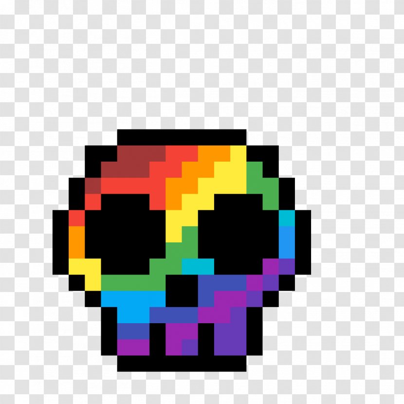 Pixel Art Vector Graphics Clip Skull - Mosaic Transparent PNG