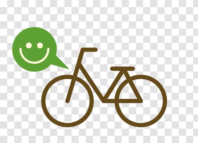 Bicycle Cycling Flat Design Icon - Text - Vector Bike Transparent PNG