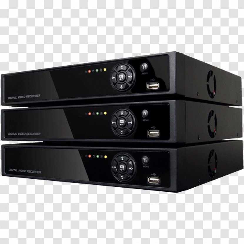 Network Video Recorder Closed-circuit Television Cameras Digital Recorders - Audio Receiver Transparent PNG