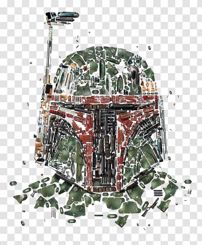 Anakin Skywalker Boba Fett Luke R2-D2 Star Wars - Poster - Expo Transparent PNG