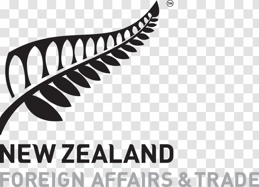 New Zealand Ministry Of Foreign Affairs And Trade Policy Minister Logo - Black White - Newzealand Transparent PNG