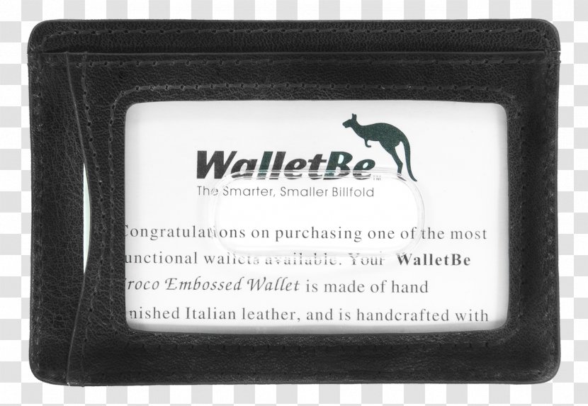Wallet Leather Brand Rectangle Radio-frequency Identification - Mens Flat Material Transparent PNG