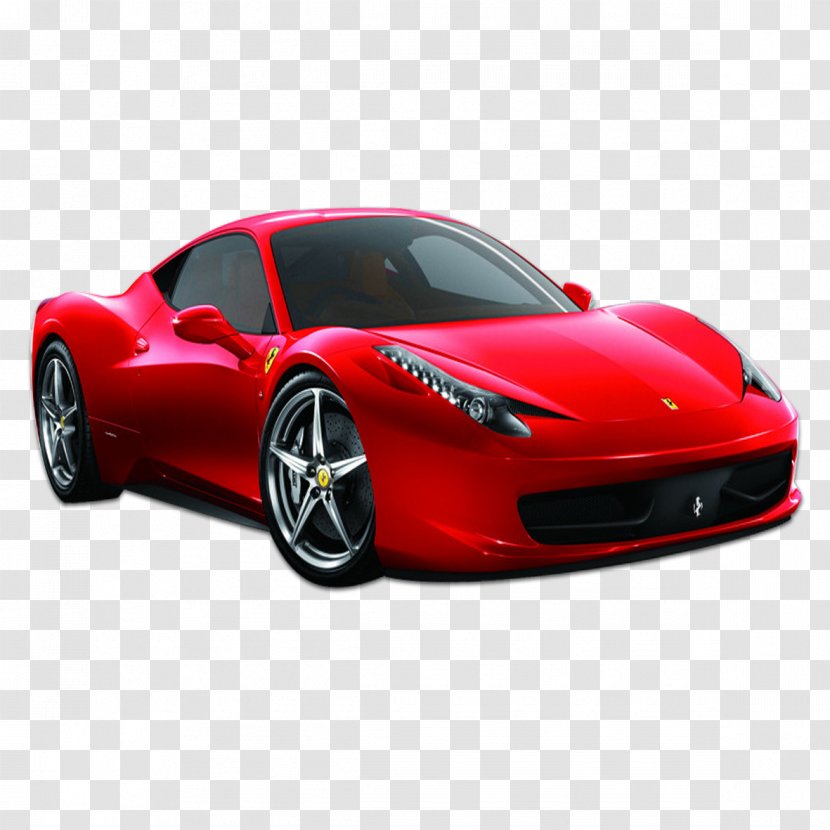 2014 Ferrari 458 Spider Sports Car Luxury Vehicle - Red Transparent PNG