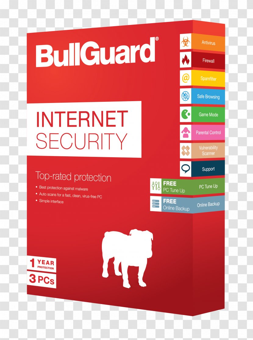 Internet Security BullGuard Computer Software - Antivirus Transparent PNG