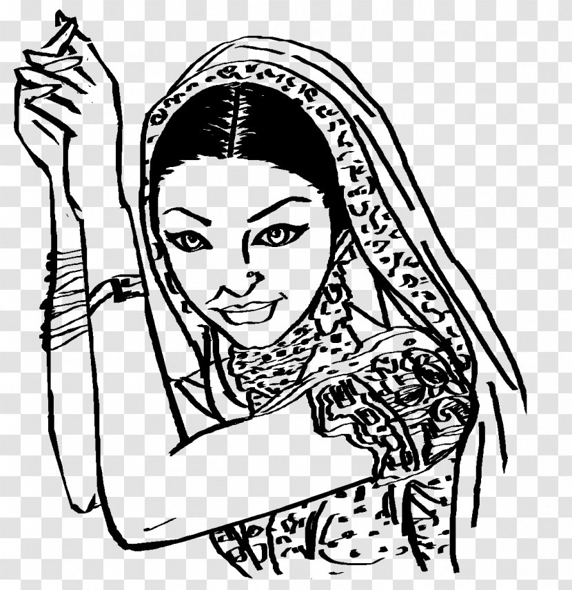 Women In India Woman Weddings Clip Art - Cartoon - Drawing Indian Transparent PNG