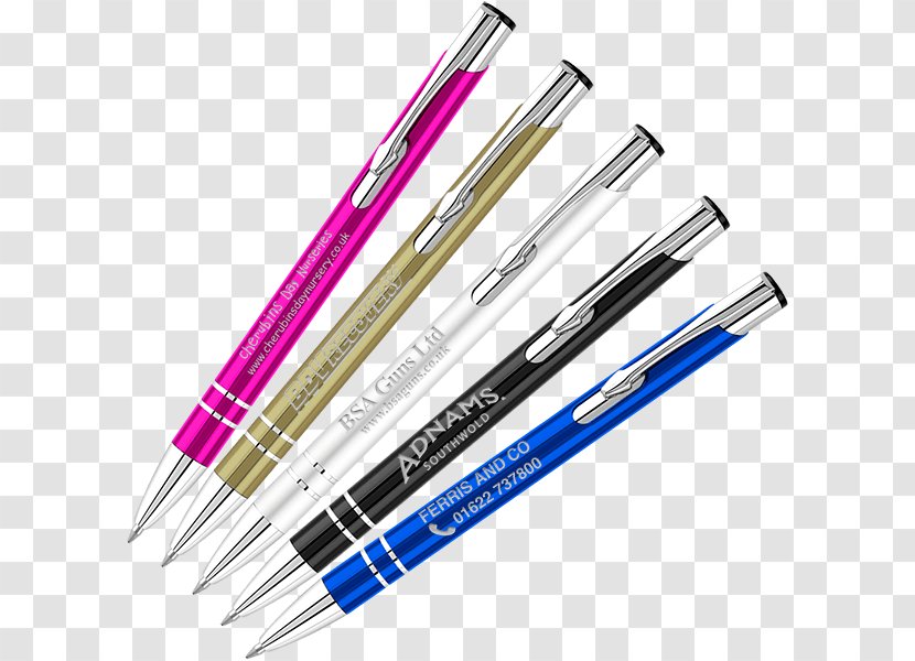 Ballpoint Pen Pens Line Promotion - Engraved Transparent PNG