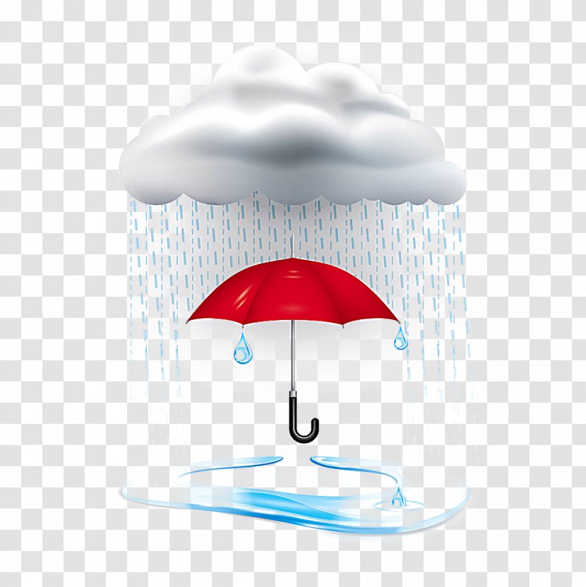 Rain Cartoon Umbrella Illustration - Lighting Transparent PNG