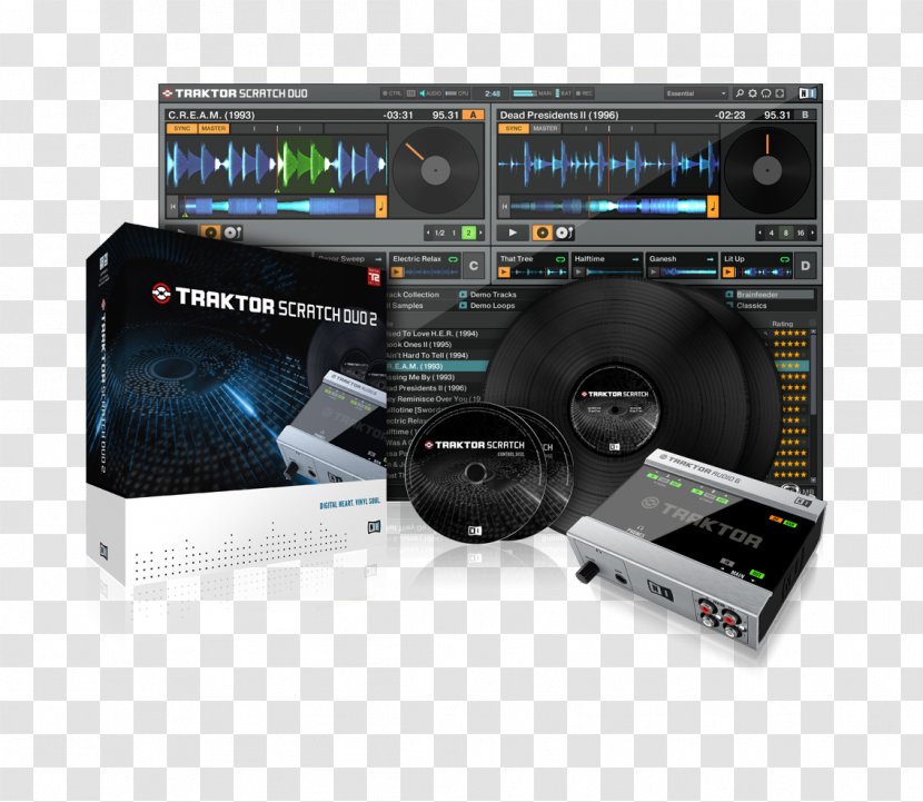 Native Instruments Traktor Scratch A6 Vinyl Emulation Software Disc Jockey Audio - Mixers - Phonograph Record Transparent PNG