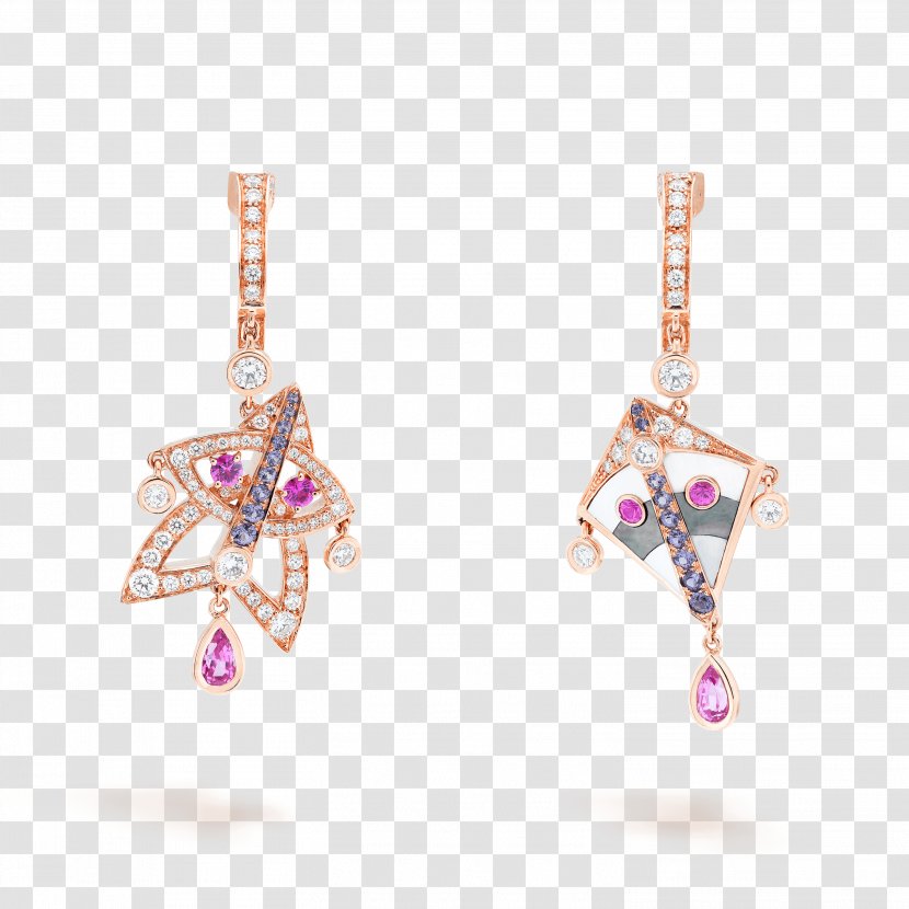 Earring Van Cleef & Arpels Jewellery Amethyst - Kite - Model Transparent PNG