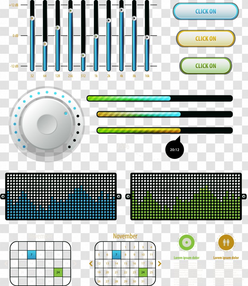 Web Page Download Template Icon - Button - Vector Phone Player Transparent PNG