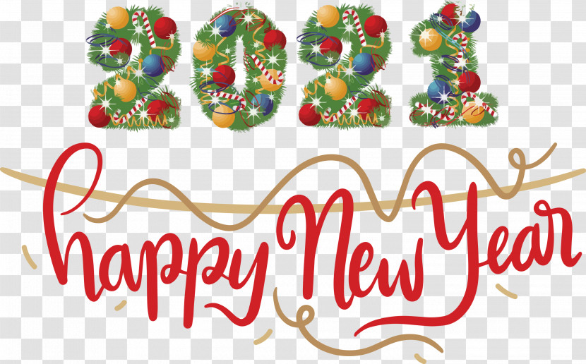 2021 New Year Happy New Year Transparent PNG