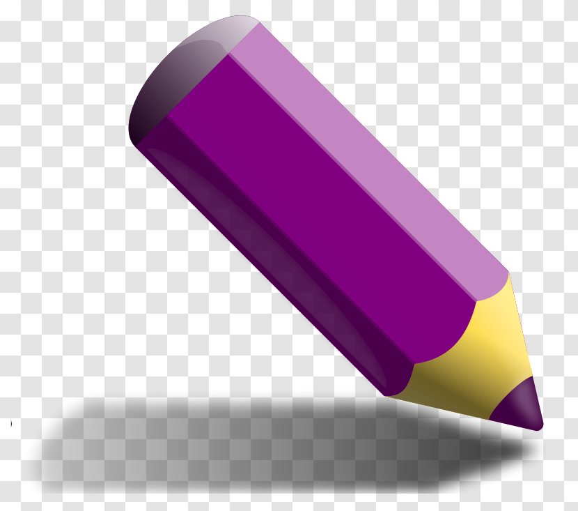 Colored Pencil Drawing Clip Art - Magenta - Violet Cliparts Transparent PNG
