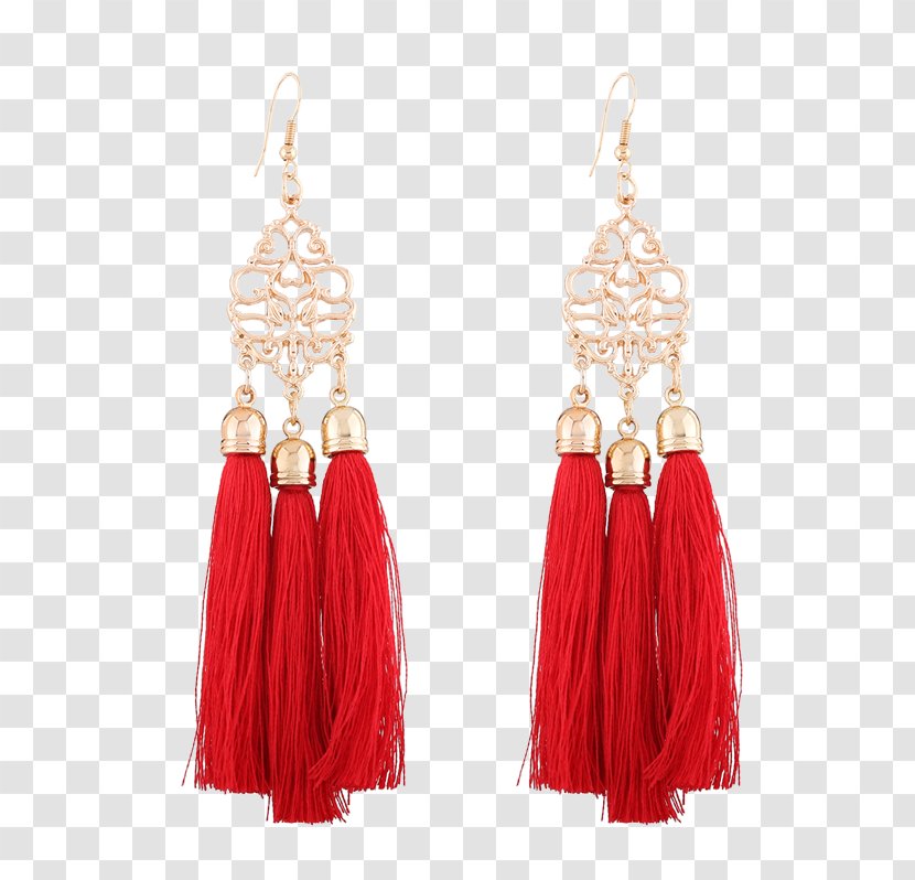 Earring Tassel Jewellery Necklace Charms & Pendants - Vintage Clothing Transparent PNG
